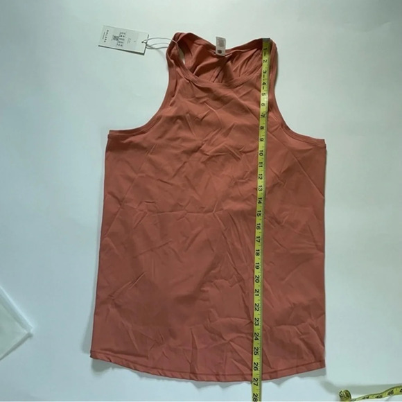 New Halara Split Tie Back Tank Top-No Bra Make Me Blush Coral - Picture 6 of 7